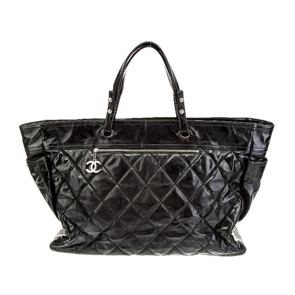 🩷CHANEL AUTHENTIC BLACK XL PARIS-BIARRITZ TOTE - Picture 4 of 17